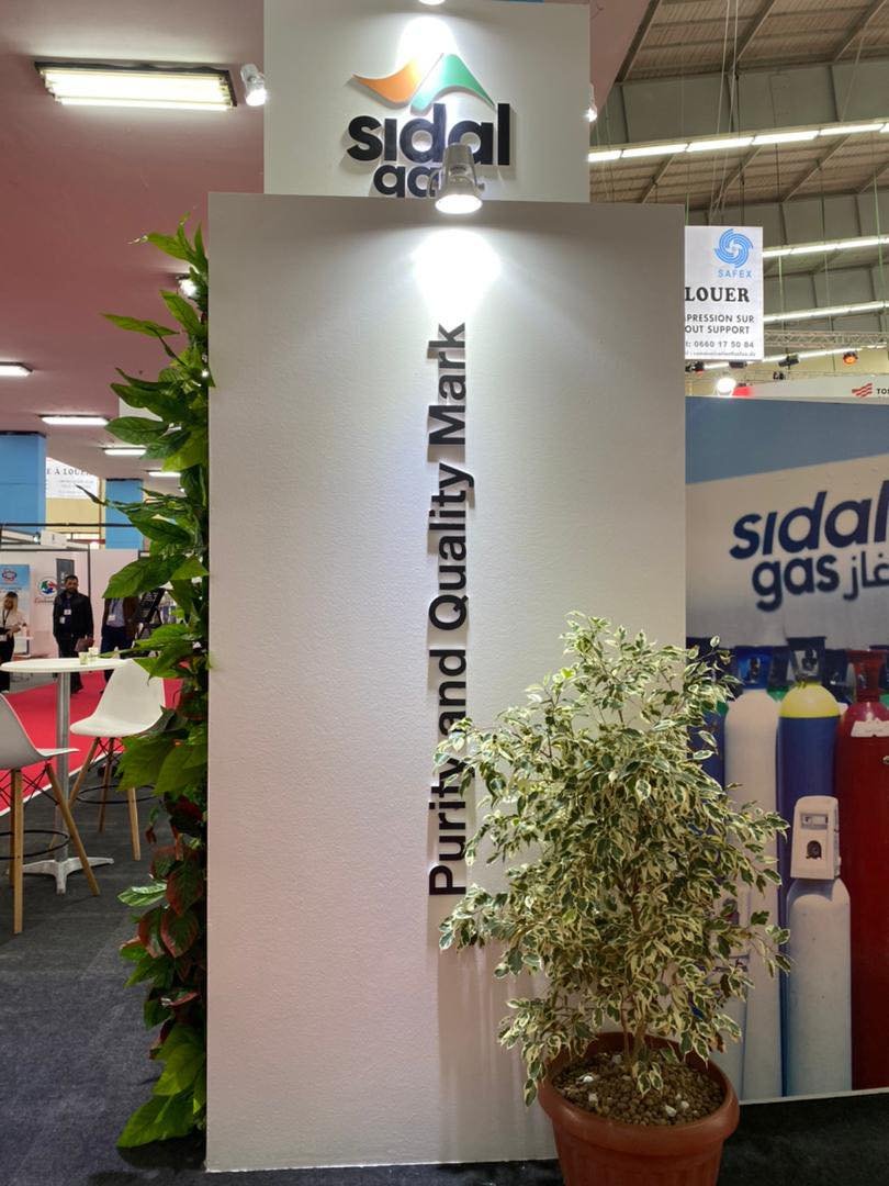 Sidal Gas stand at SINAA.