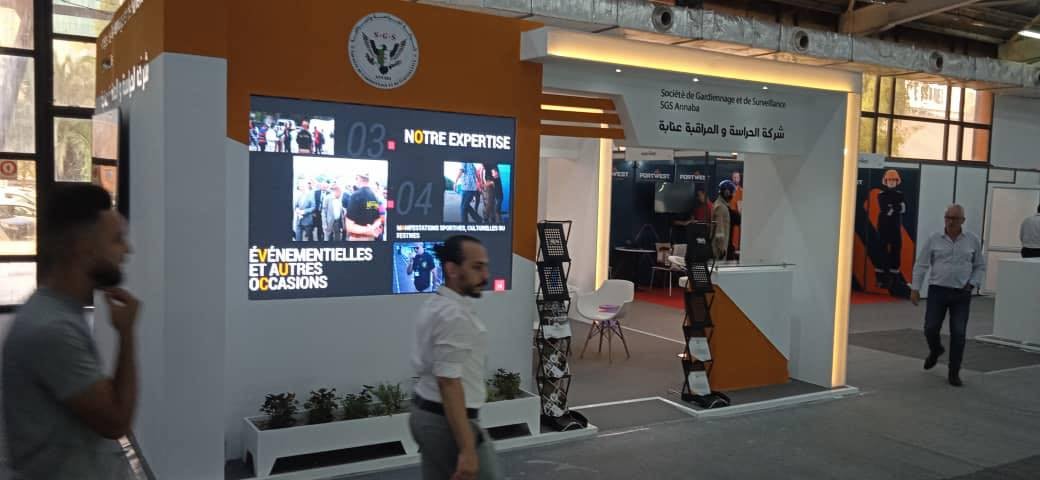 SGS company stand at Secura